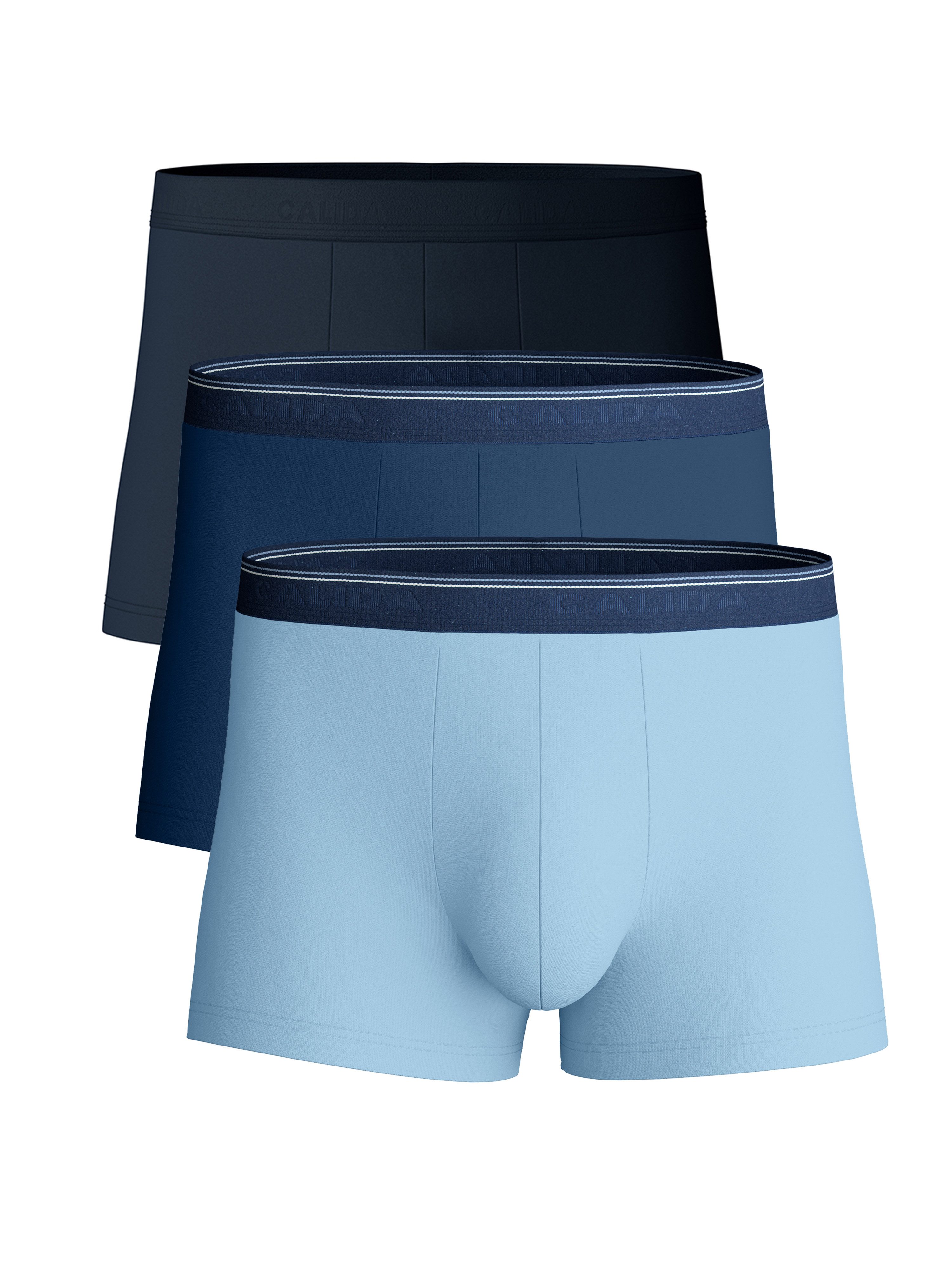 CALIDA Boxershorts Natural Benefit (3er Pack) Single Jersey-Qualität, elastisch