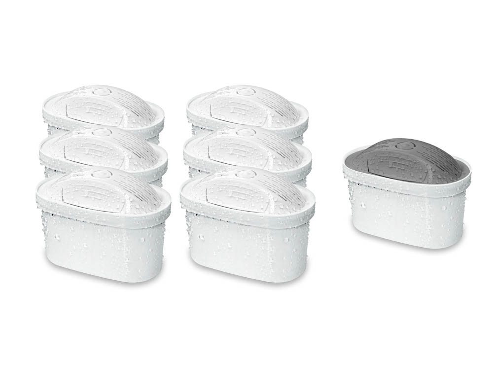 PearlCo Kalk- und Wasserfilter Kombipaket unimax 6+1 Protect+ Filterkartusche, Zubehör für Brita Classic u. PearlCo Classic