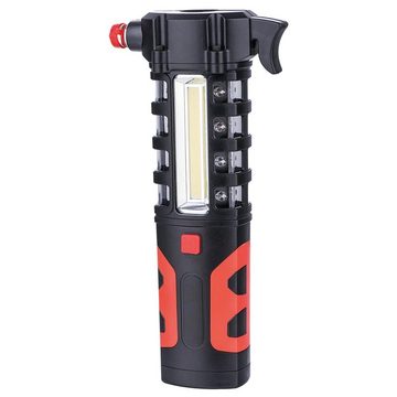 M2-Tec LED Arbeitsleuchte LED Notfall Hammer KFZ Taschenlampe Notlicht SOS, LED fest integriert, Kaltweiß, Handlampe