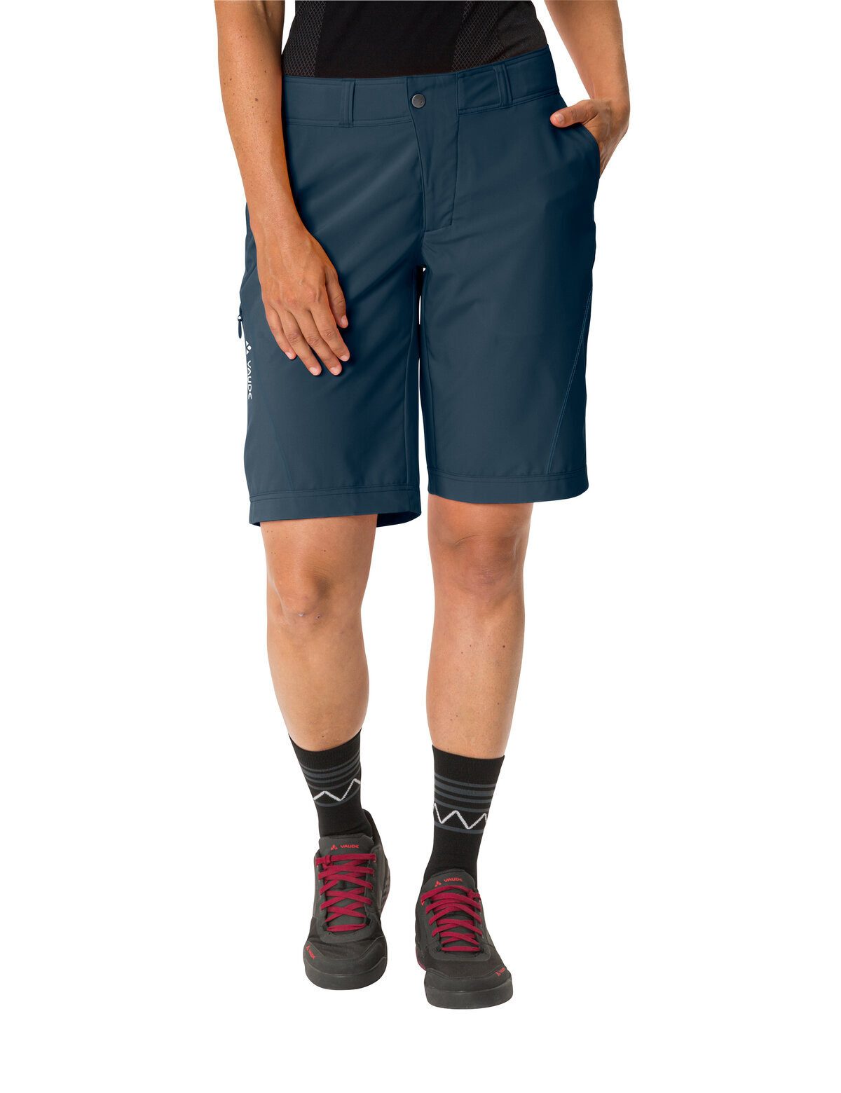 VAUDE Funktionshose Hosen Women's Ledro Shorts (1-tlg) atmungsaktive und schnelltrocknende Radhose