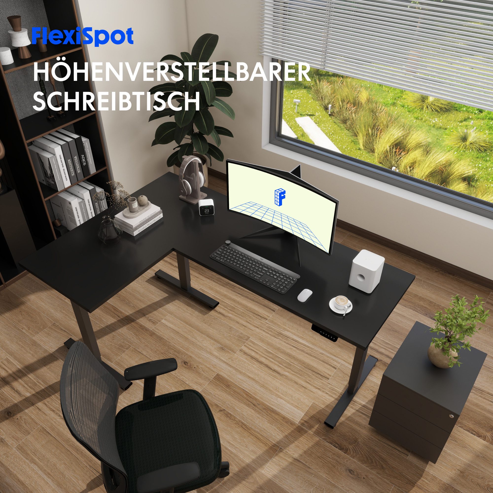 FLEXISPOT Eckschreibtisch Q1/Q3L L-Computertisch (4 Höhen-Speicherplätze günstig online kaufen