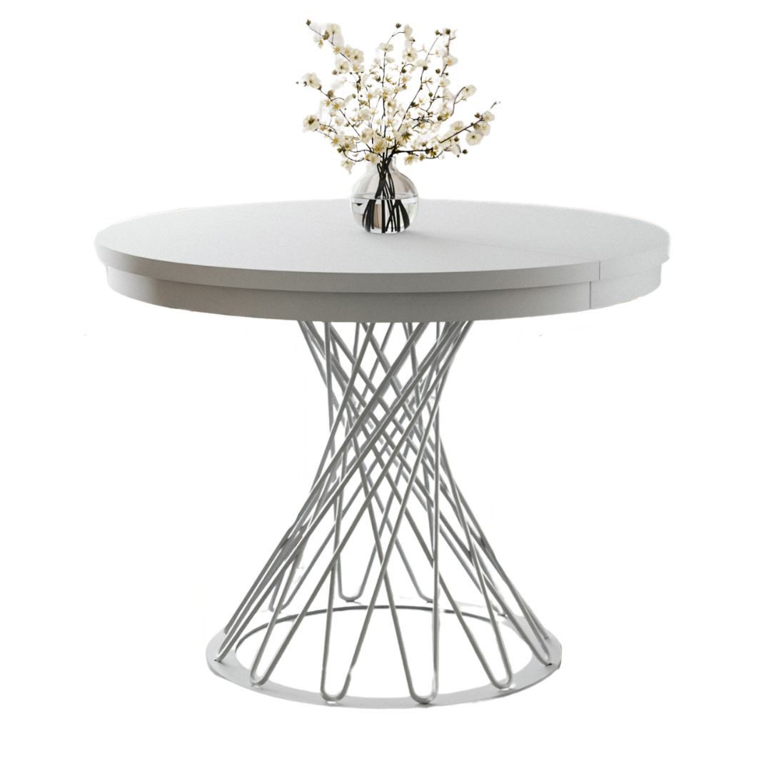 Compleo Esstisch Küchentisch, Runder Esszimmertisch 100-140, günstig online kaufen