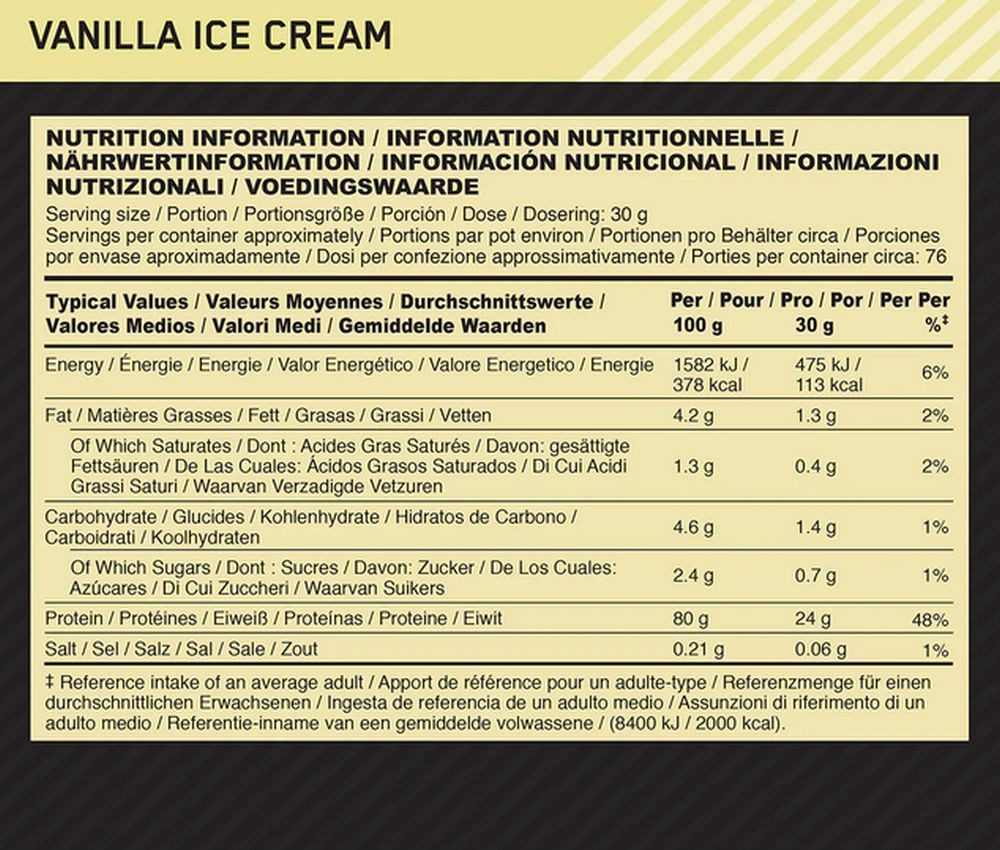 Optimum Nutrition Optimum Nutrition Gold Standard 100% Whey Protein- 2,02kg Pulver