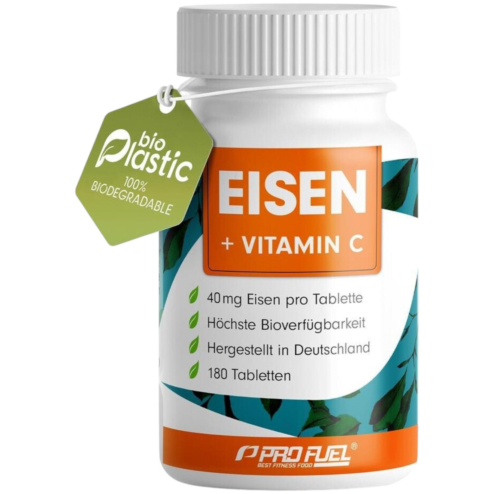 Profuel Eisen + Vitamin C Tabletten 180 Stk. Kapseln