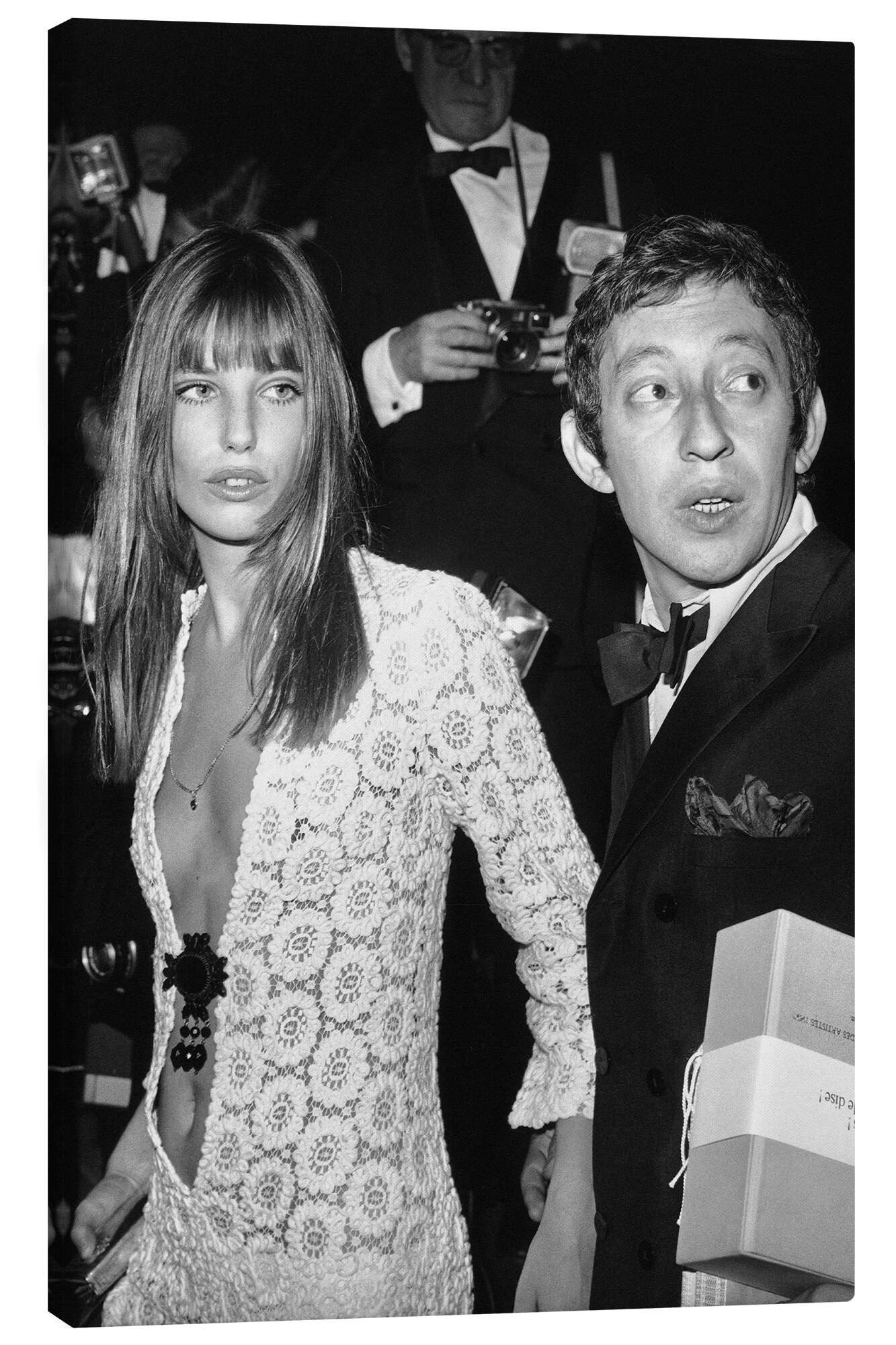 Posterlounge Wandbild Jane Birkin und Serge Gainsbourg, Celebrity Collection, erhältlich als Poster, Leinwandbild, Wandsticker oder Acrylglasbild