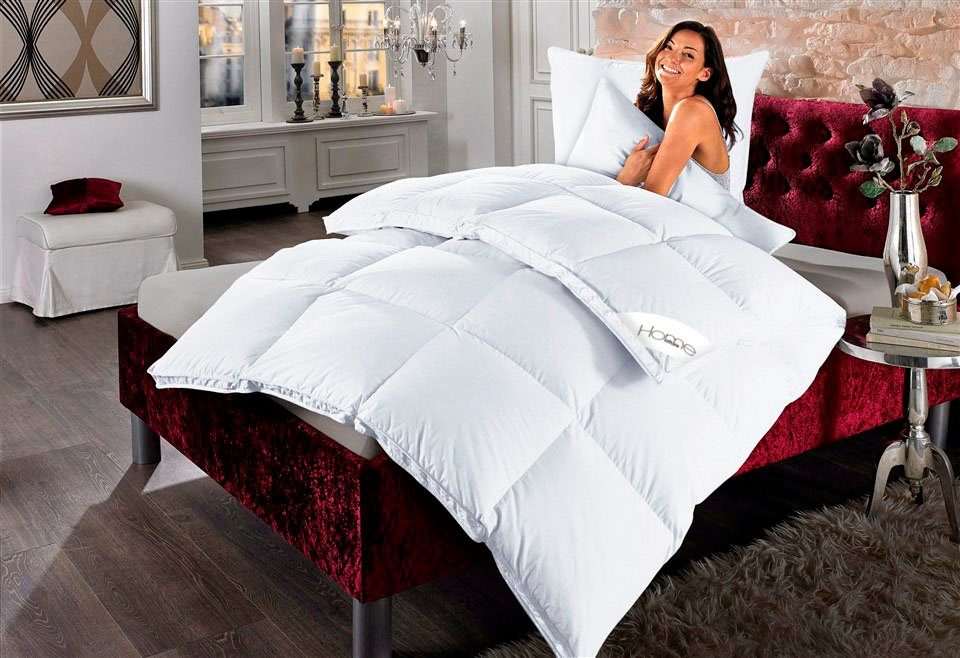 Home affaire Daunenbettdecke + Kopfkissen Köniz, Bettdecke 135x200&155x220 günstig online kaufen