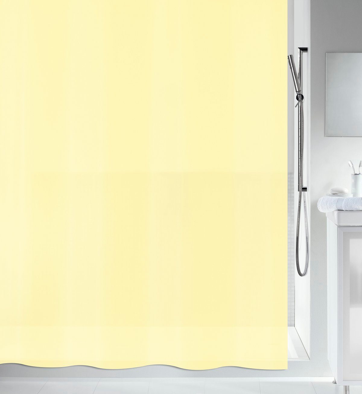 Leifheit Spirella Bio Duschvorhang Electric Blue – 120x200 Cm, PEVA, PVC-frei | Wasserdicht & Umweltfreundlich