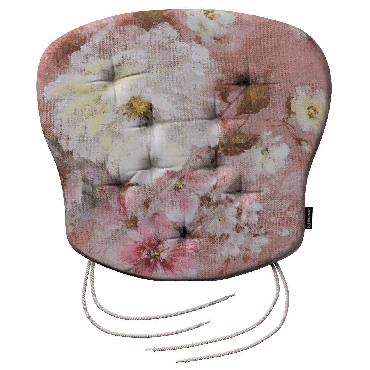 mit Stuhlkissen Peter Dekoria Flowers Dekokissen rosa cm, 3,5 Bindeschnur 41x 38 x