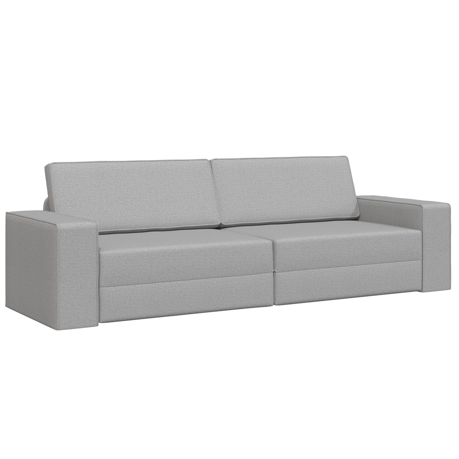 vidaXL Sofa Boden-Schlafsofa 2-in-1 Wolkengrau 245x150x60.5 günstig online kaufen