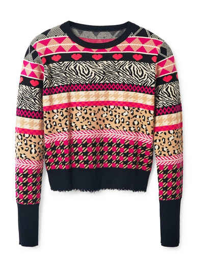 Desigual Strickpullover ASPEN (1-tlg) Fransen