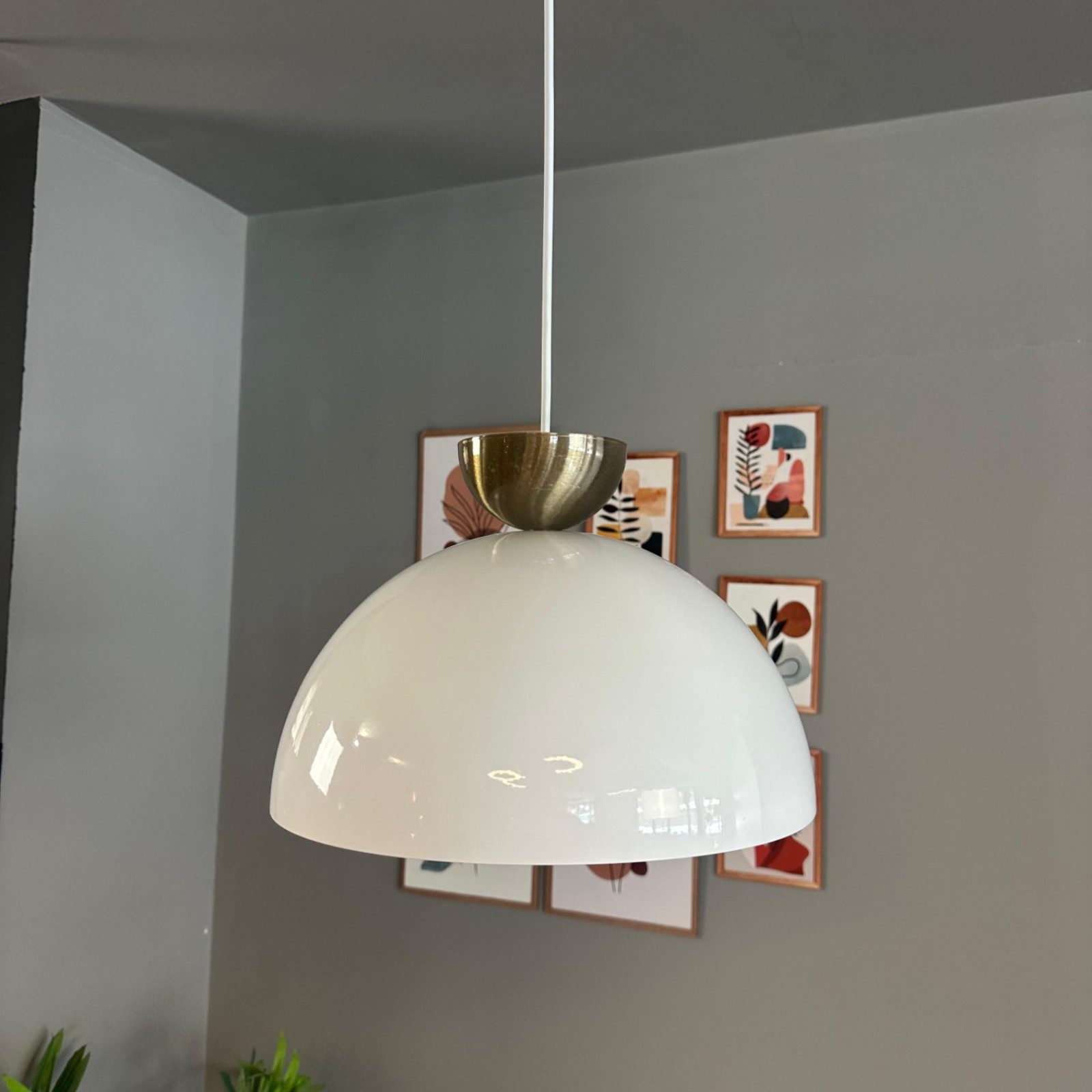 Bamyum Pendelleuchte Pendelleuchte Yimpi Metall Ø30cm, Modern Hängelampe, ohne Leuchtmittel