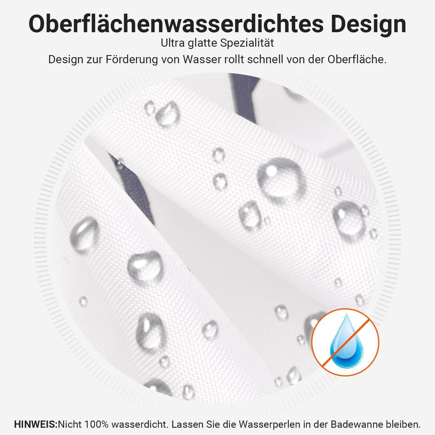 Lerores Duschvorhang Duschvorhang 120x200cm Weizenohr beschwerter günstig online kaufen