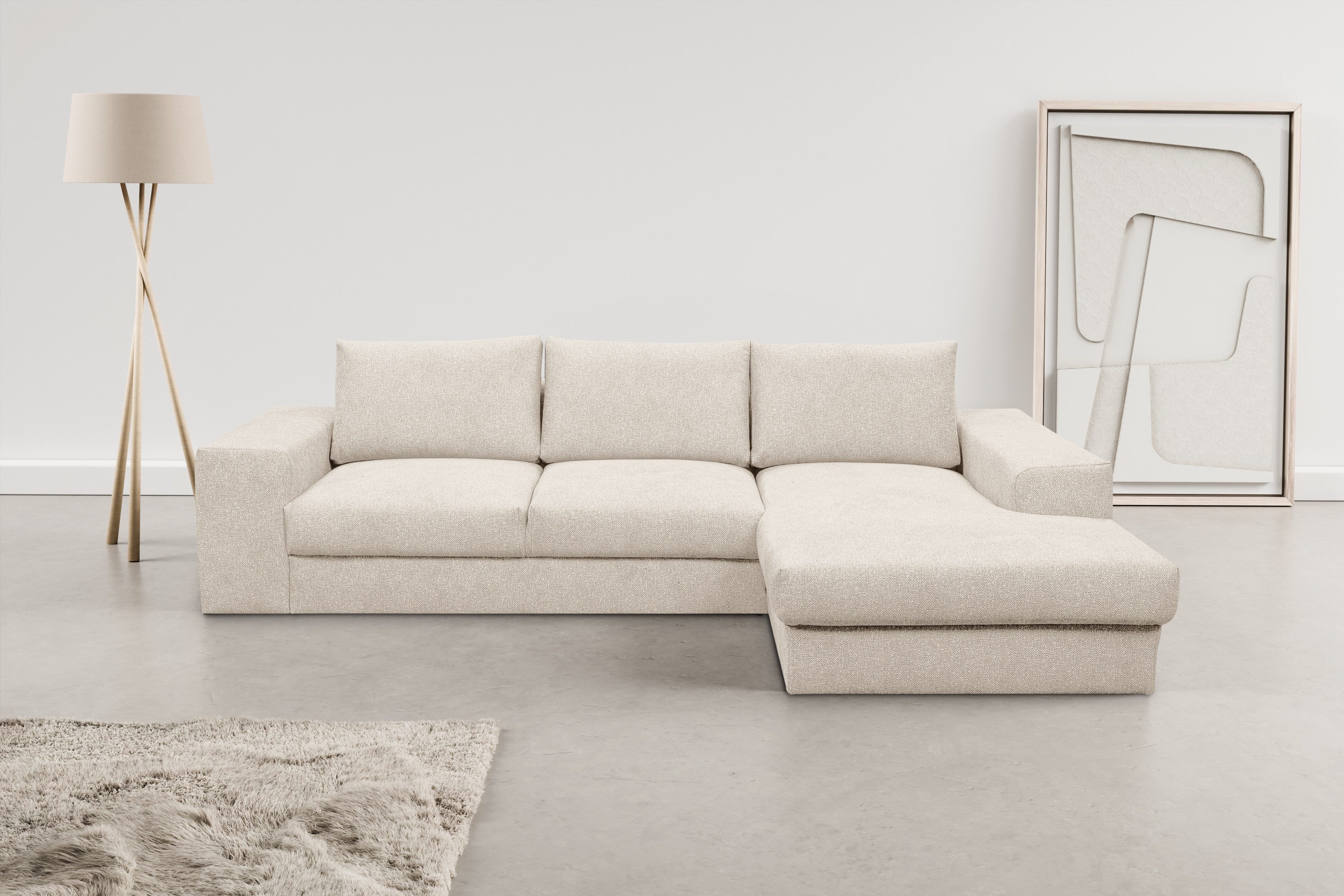 WERK2 Ecksofa "Rozzana Design Ecksofa mit hohem Komfort, zeitlos & elegant, günstig online kaufen