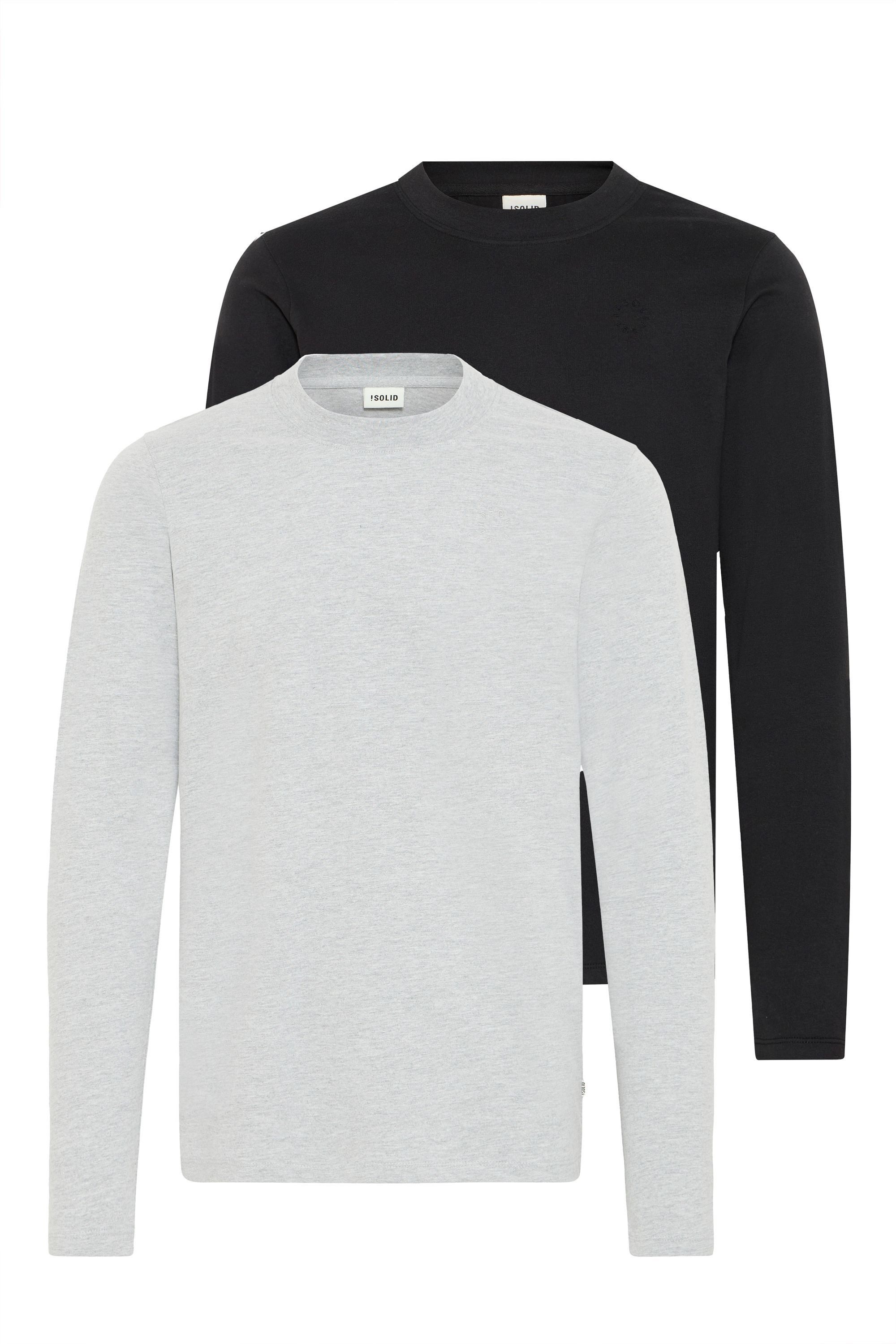 !Solid Langarmshirt SDODATTEN Zeitloses Langarmshirt günstig online kaufen
