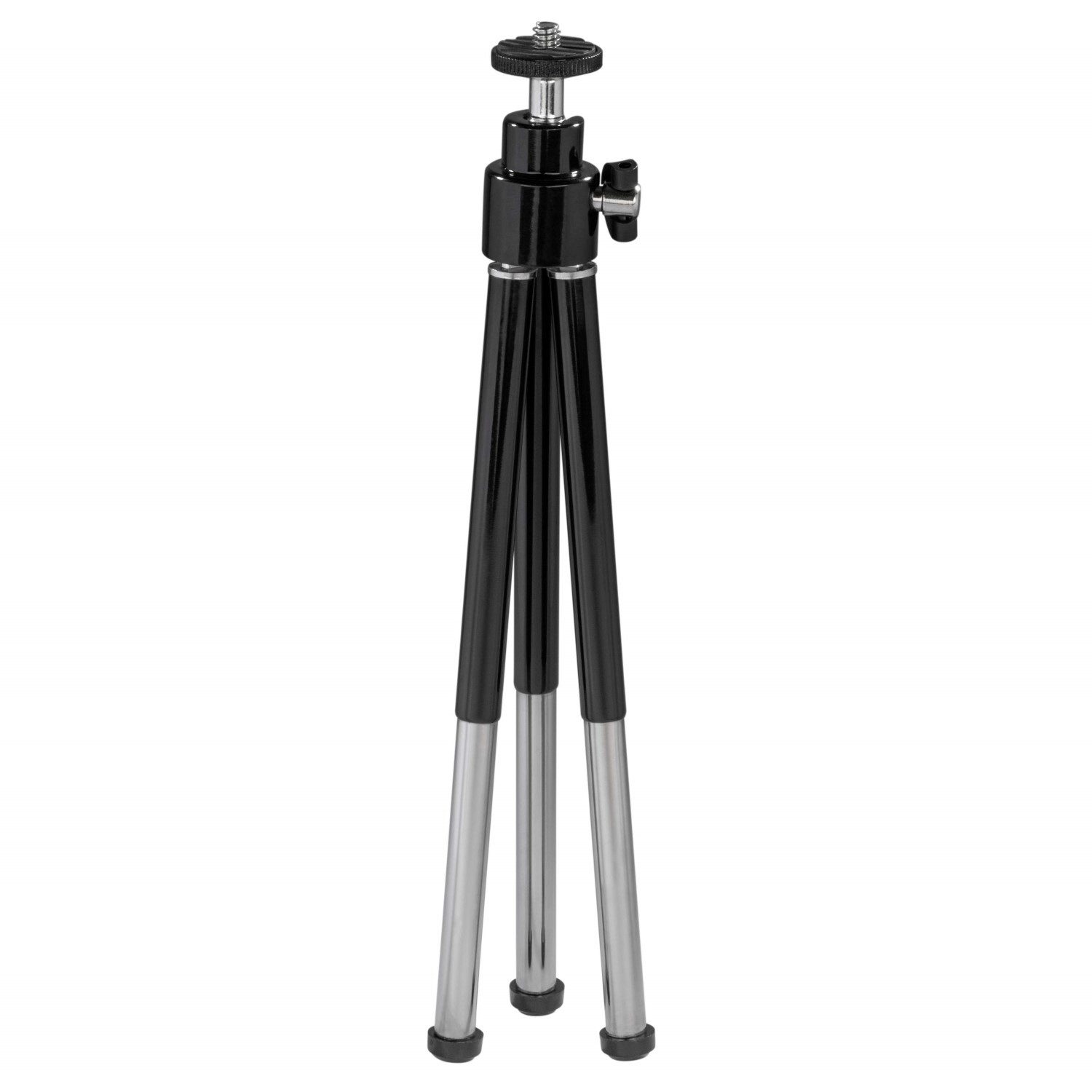 Hama Mini-Stativ Ball L Tripod 14-21cm Schwarz/Silber Kamerastativ (Dreibein Kugelkopf Tischstativ für Foto Kamera 3D 1/4" Zoll Gewinde) – Bild 5 von 5