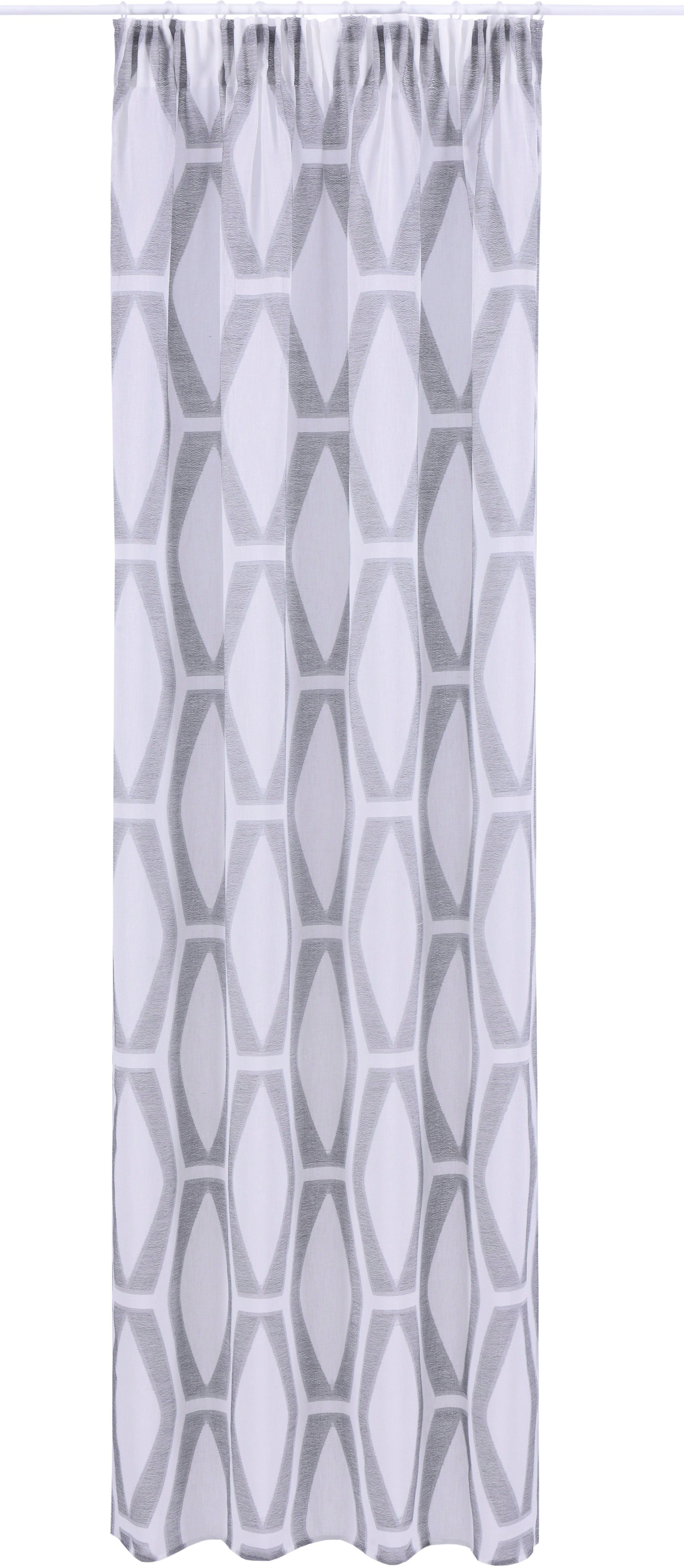 Gardine Enzo, andas, Multifunktionsband (1 St), Größen verschiedene weiß/grau halbtransparent, halbtransparent
