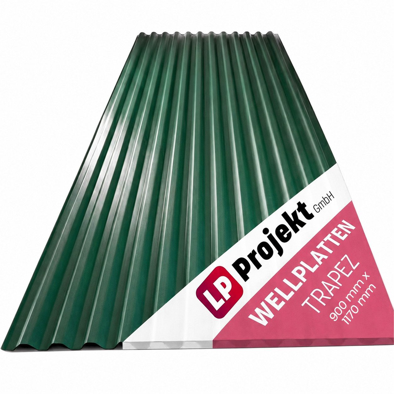 LP projekt Wellplatte Dach Kunststoff – Wetterfest & Langlebig für Überdachung, 1,2 mm, 1,05 m², (1-St., Einzelplatte oder 1er-/5er-/10er-Set), 90x117 cm Welldachplatten Transparent – Ideal für Carport & Garten