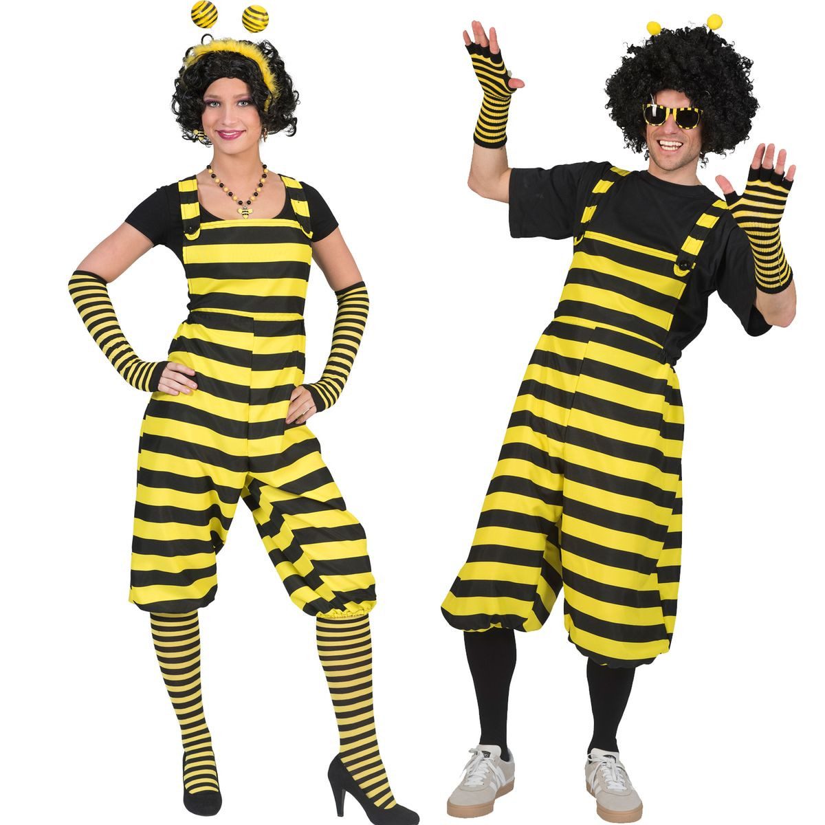 Funny Fashion Kostüm Biene für Erwachsene einstellbare Hosenträger