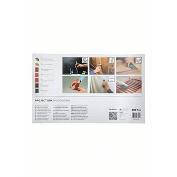 BOSCH Schleifaufsatz 15-teilige Projektbox, Handschleifen, 3 x K60, 3