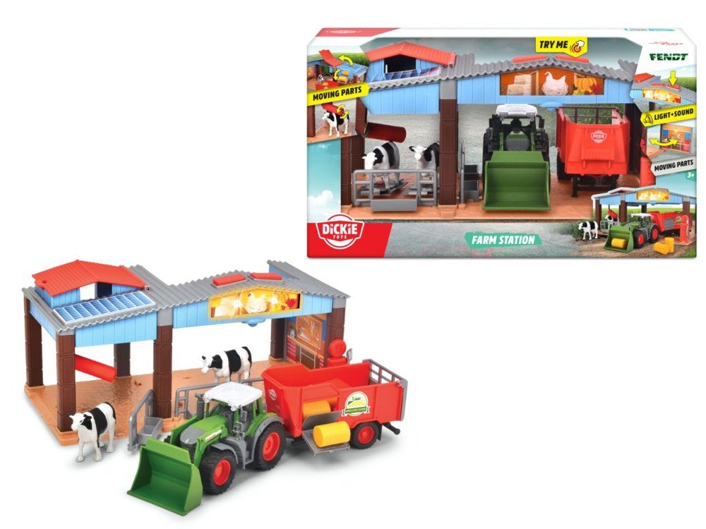 Spielzeug-Traktor Farm Station 203735003 Toys Dickie Farm