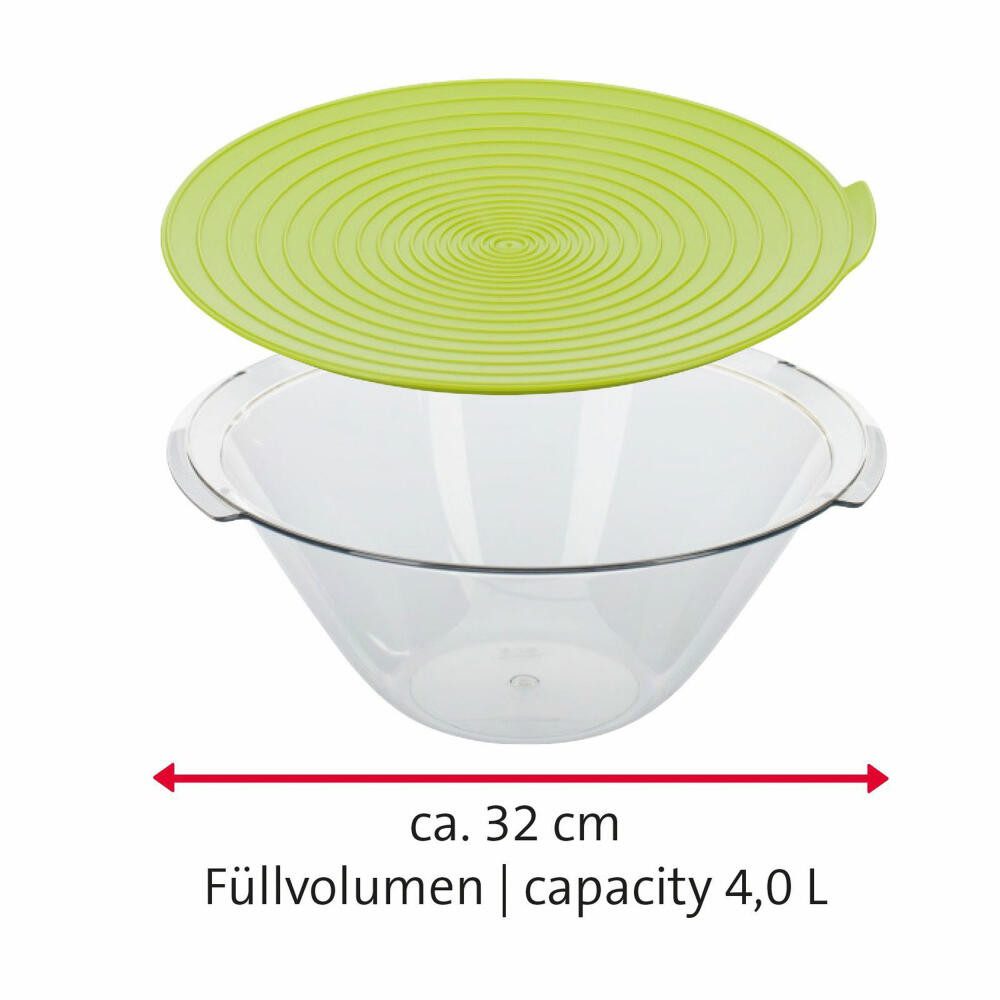 WESTMARK Salatschleuder Set 4tlg., inkl. Salatschüssel, -besteck und Dressingshaker, Kunststof