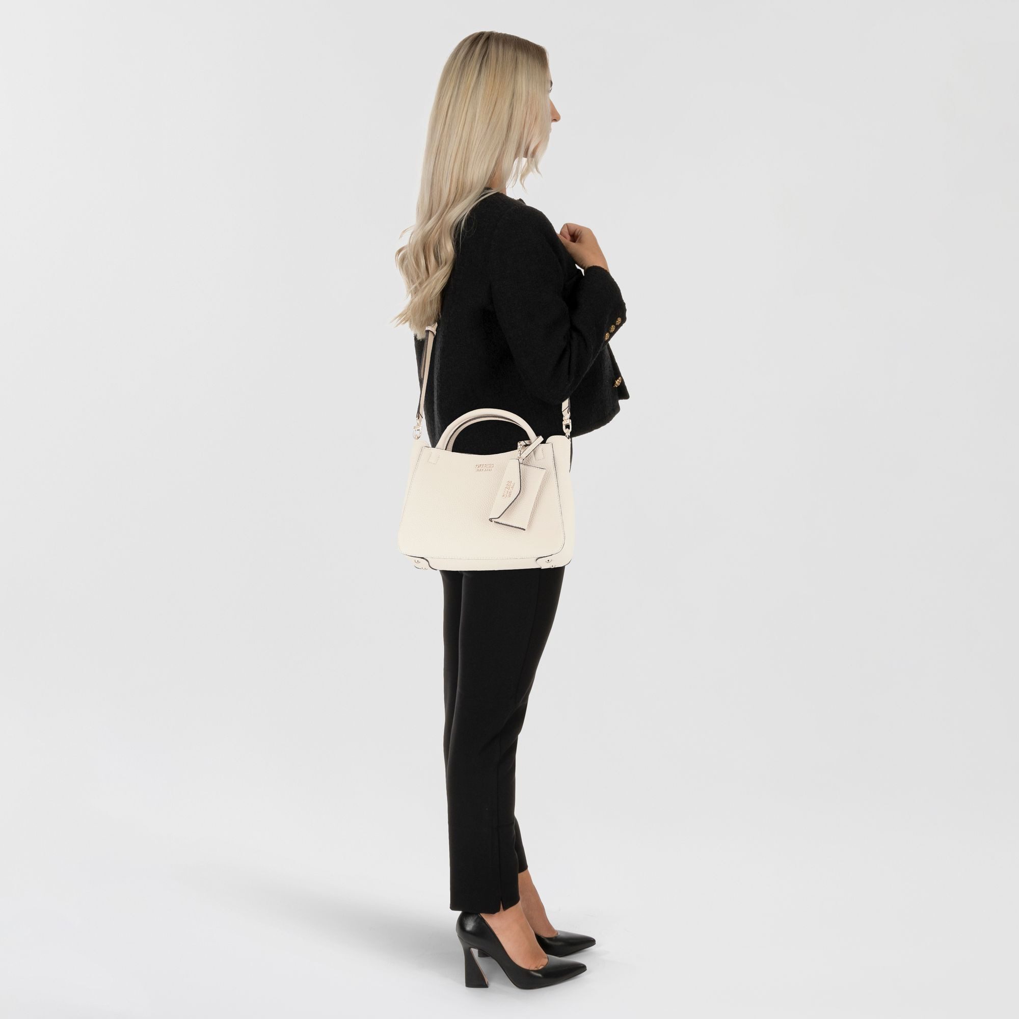 Guess Schultertasche Brenton, Polyurethan günstig online kaufen