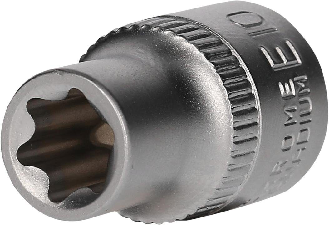 KS Tools 1/4' Torx-E-Stecknuss Lang – E10, Für Handbetrieb, Matt Satiniert, Hochwertiges Profi-Werkzeug