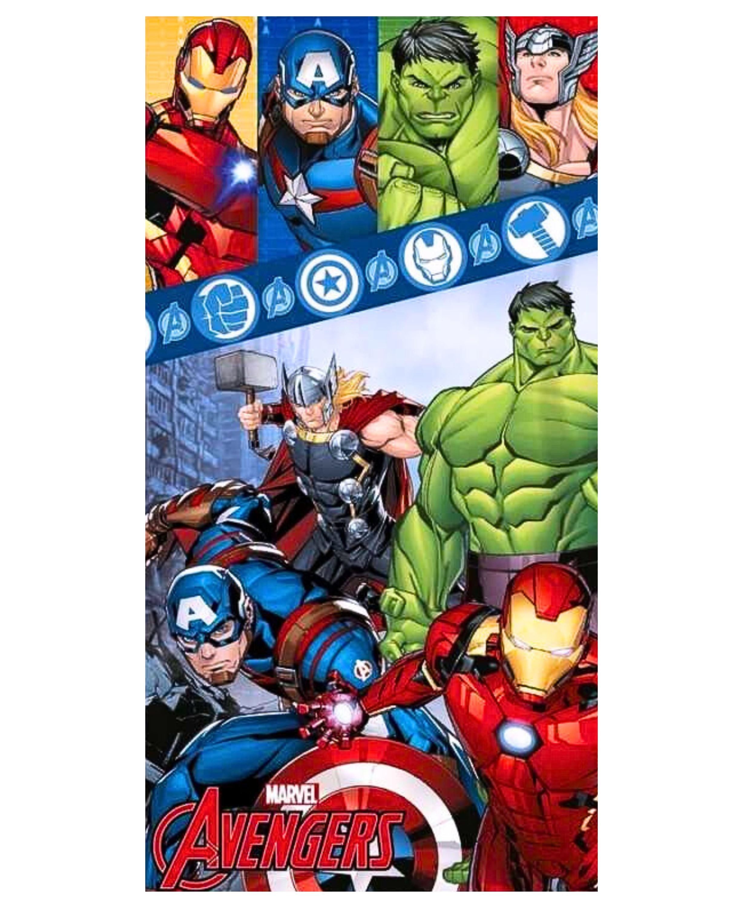 The AVENGERS Badetuch MARVEL, Baumwolle, Kinder Strandtuch 70 x 140 cm