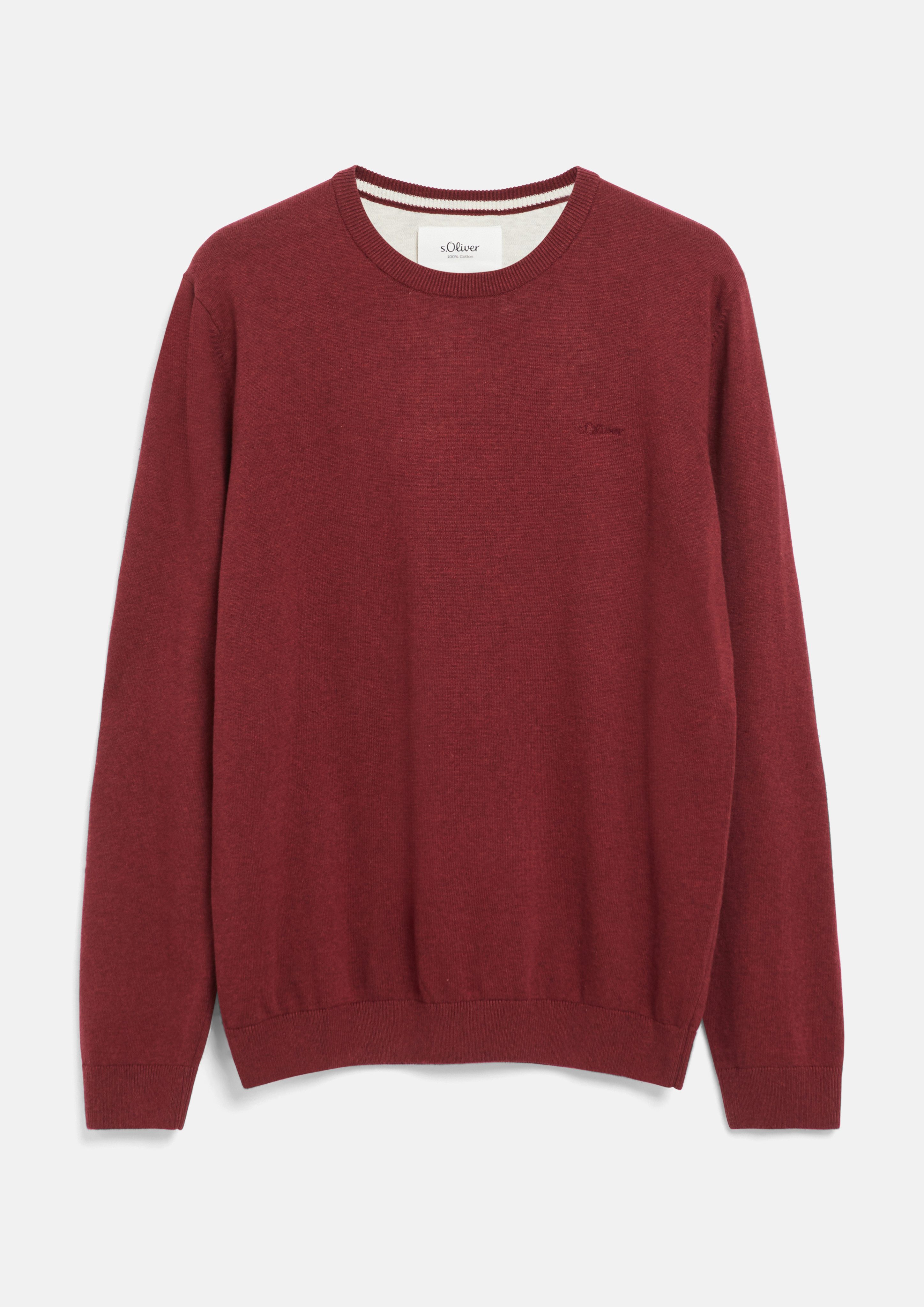 s.Oliver Strickpullover mit Logostickerei