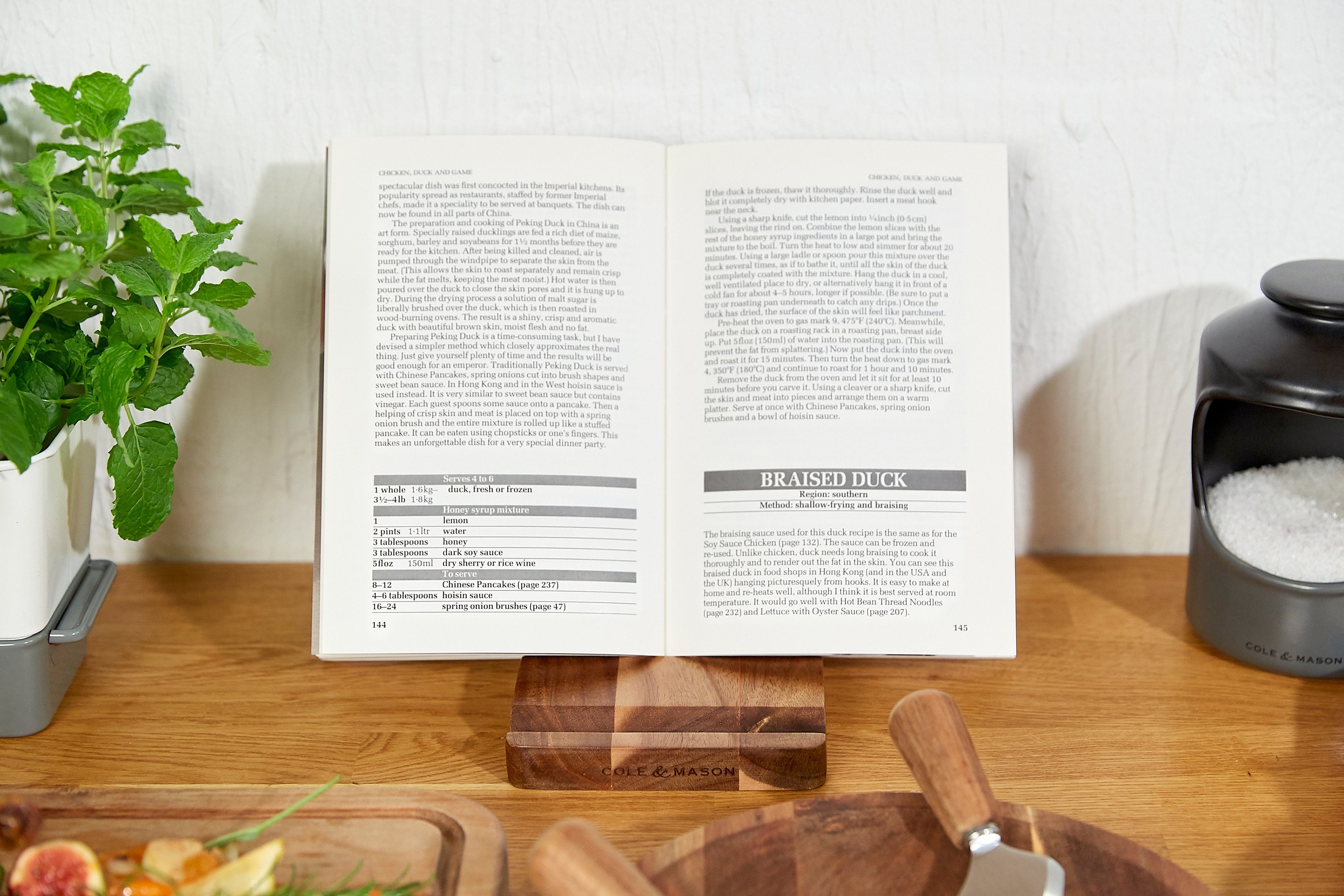 Größe Kochbuchhalter & für Akazienholz Tablets aus Cole und Büchern verschiedene Mason Buckland, von