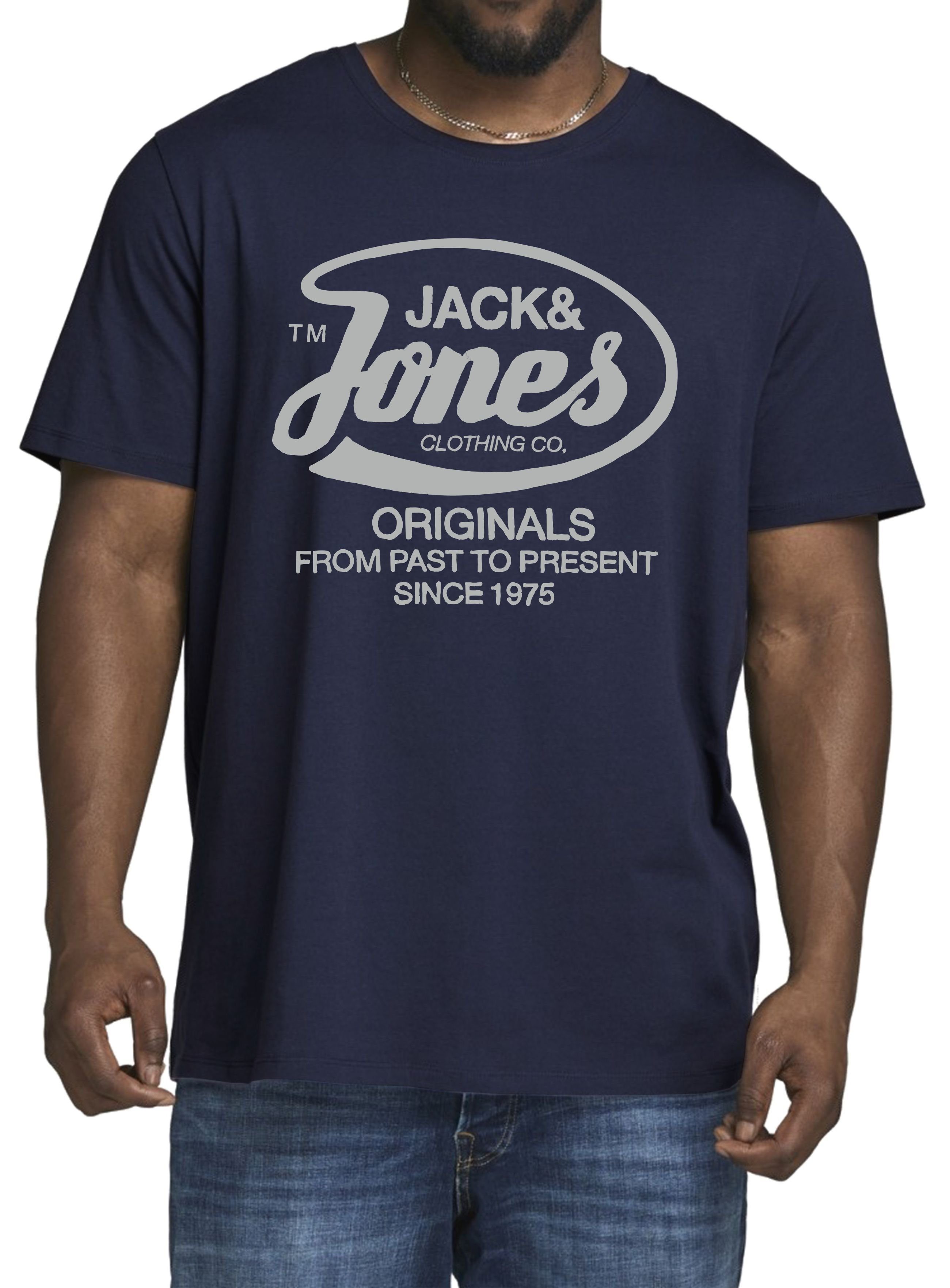 Jack & Jones Print-Shirt Übergrößen, Big Size, aus Baumwolle OPT6