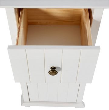 Home affaire Unterschrank Vili Breite 34 cm, Badezimmerschrank aus Massivholz, Kiefernholz