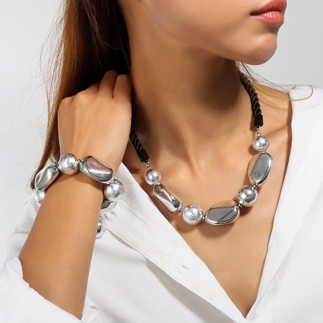 KARMA Schmuckset Silber oder Gold Armband günstig online kaufen