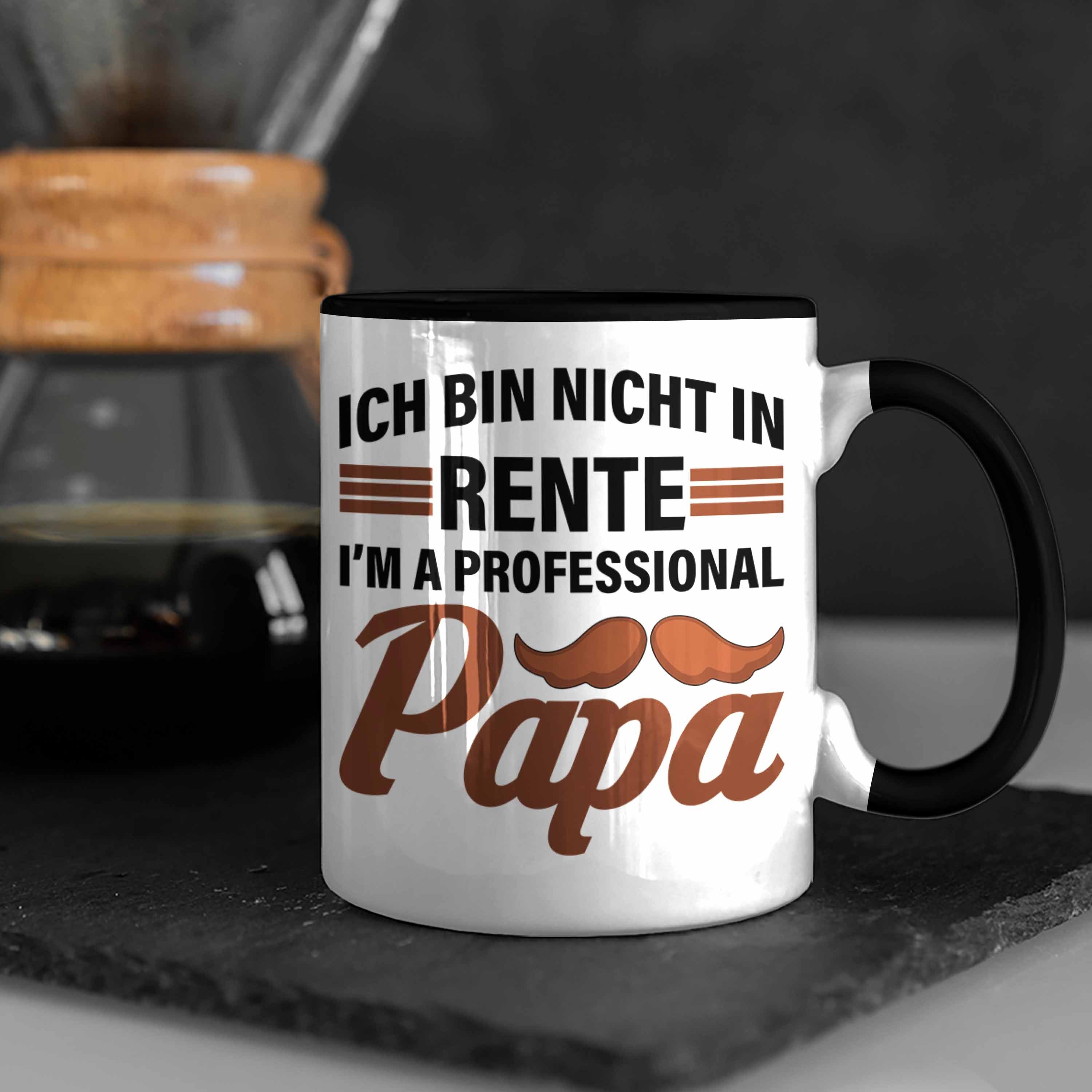 Renter Papa Abschiedsgeschenk Trendation Rente Tasse Mann Sprüche Schwarz Ruhestand Geschenk Lustig Renteneintritt Spruch Tasse - Trendation mit