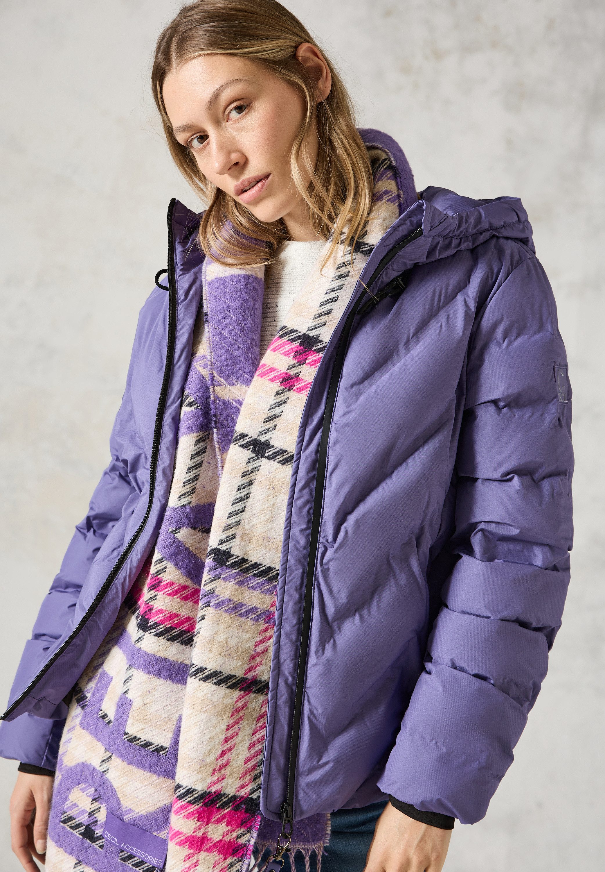 CECIL Outdoorjacke mit Kapuze und verschweißten günstig online kaufen