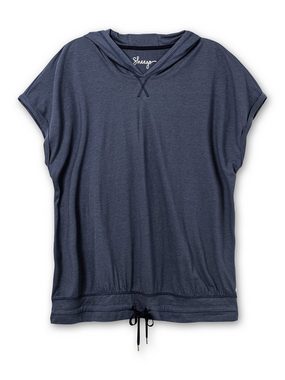 Sheego T-Shirt Große Größen mit Kapuze und Saumbund