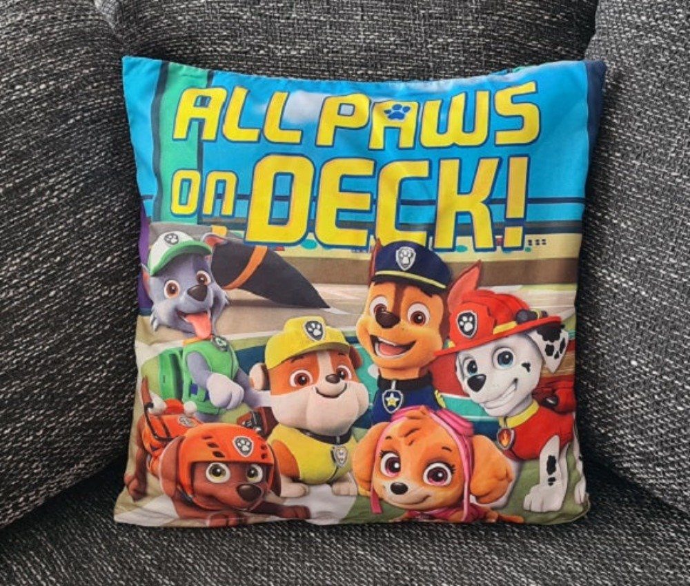 Tinisu Dekokissen Paw Patrol Подушкиbezug für Kinder: Helfer auf vier Pfoten 40cm x 40cm