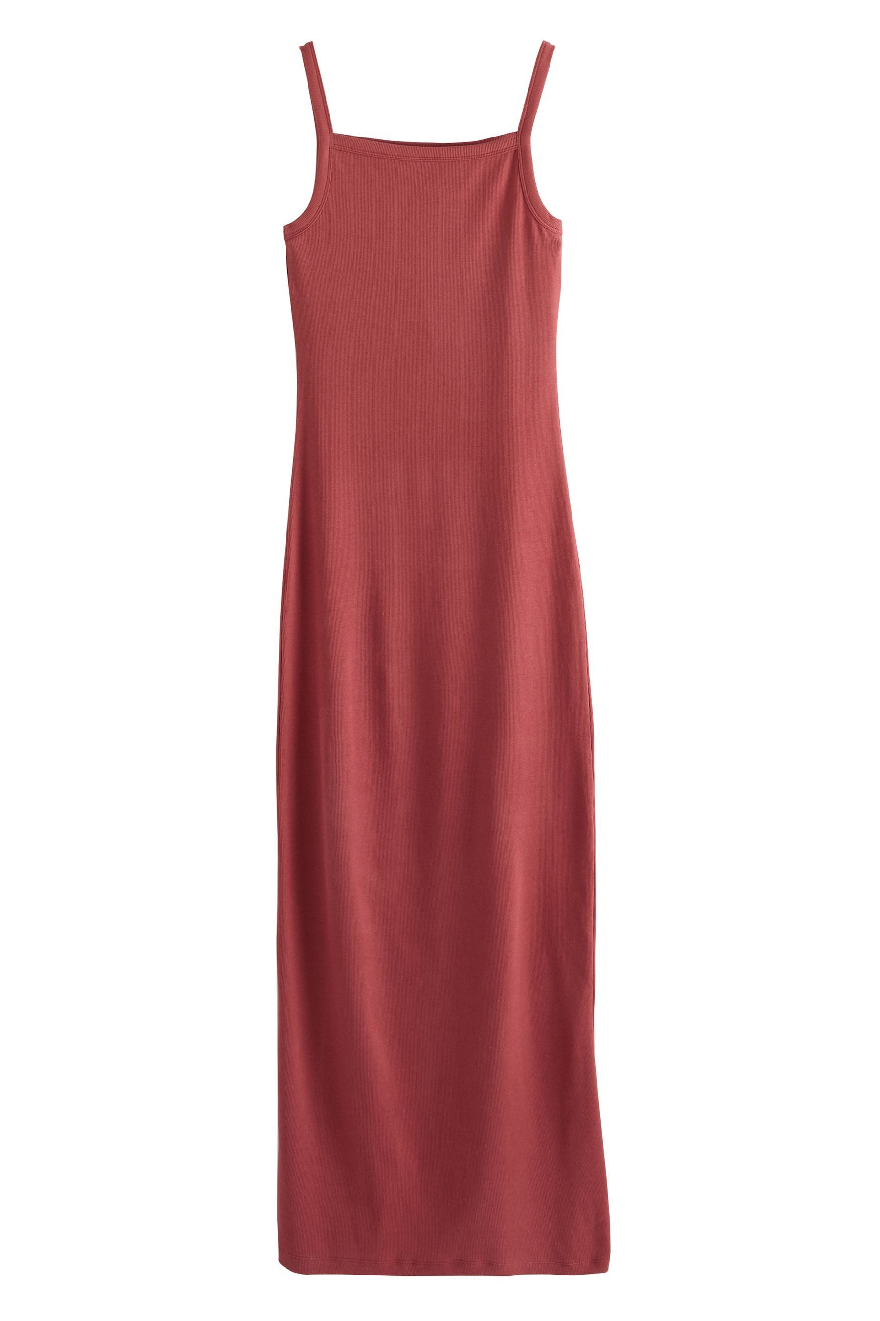 Next Trägerkleid Geripptes Maxikleid mit schmalen günstig online kaufen
