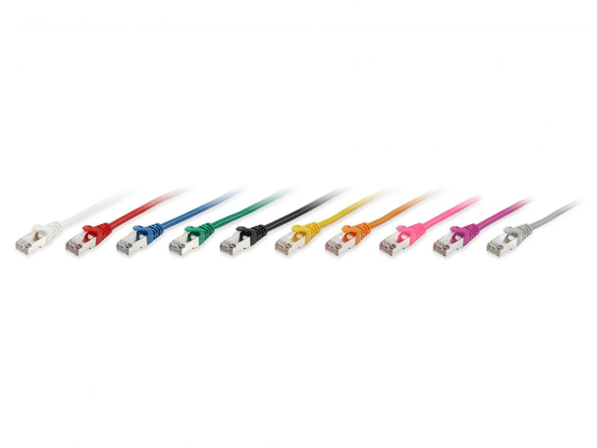 equip Patchkabel Cat.6 SF/UTP 20m mit Nasenschutz grau Netzwerkkabel