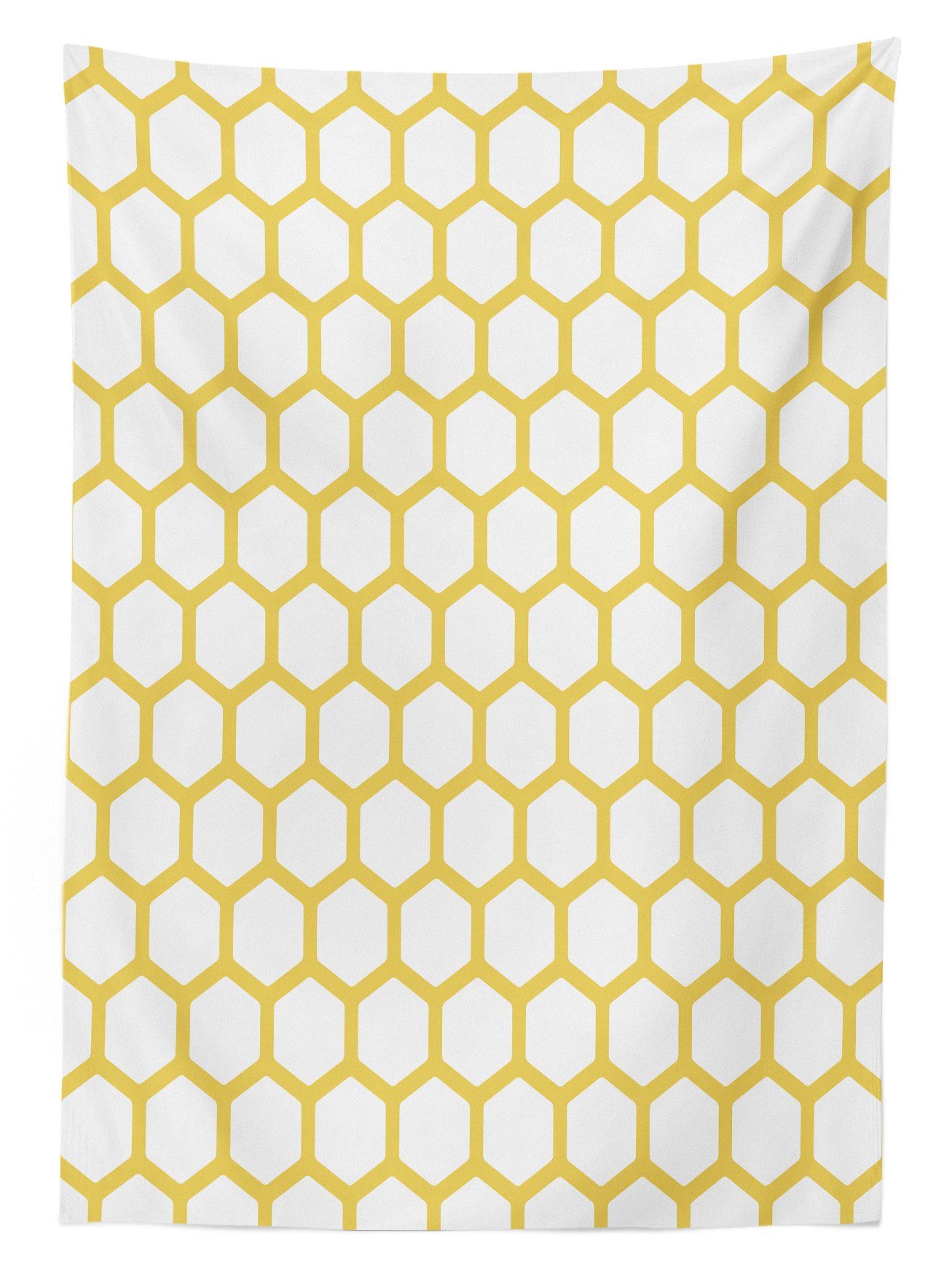 Abakuhaus Tischdecke Farbfest Waschbar Für und Hexagonal den Außen Farben, geeignet Comb Klare Bereich Weiß Gelb