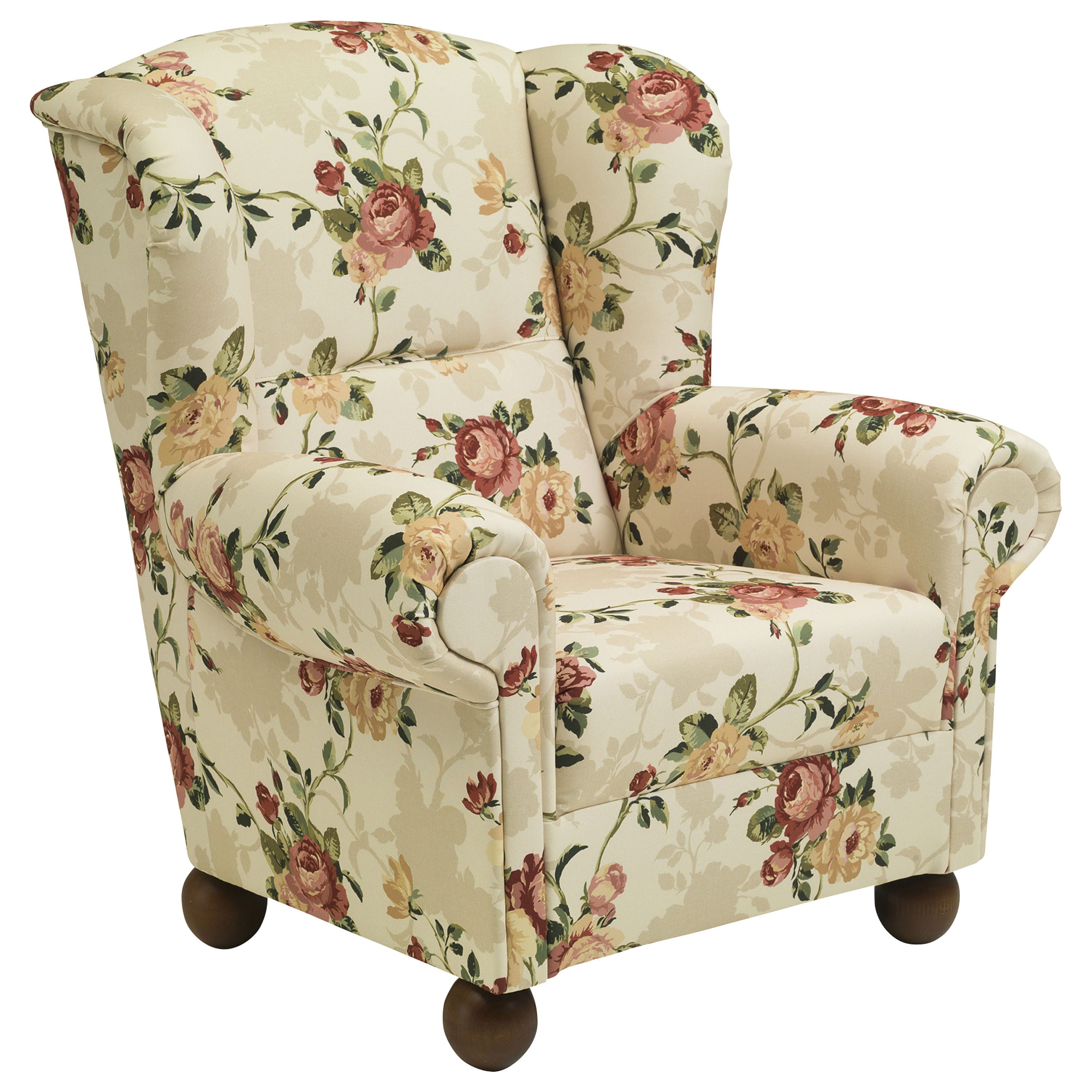 Max Winzer® Ohrensessel Monarch, im Landhausstil geblümt