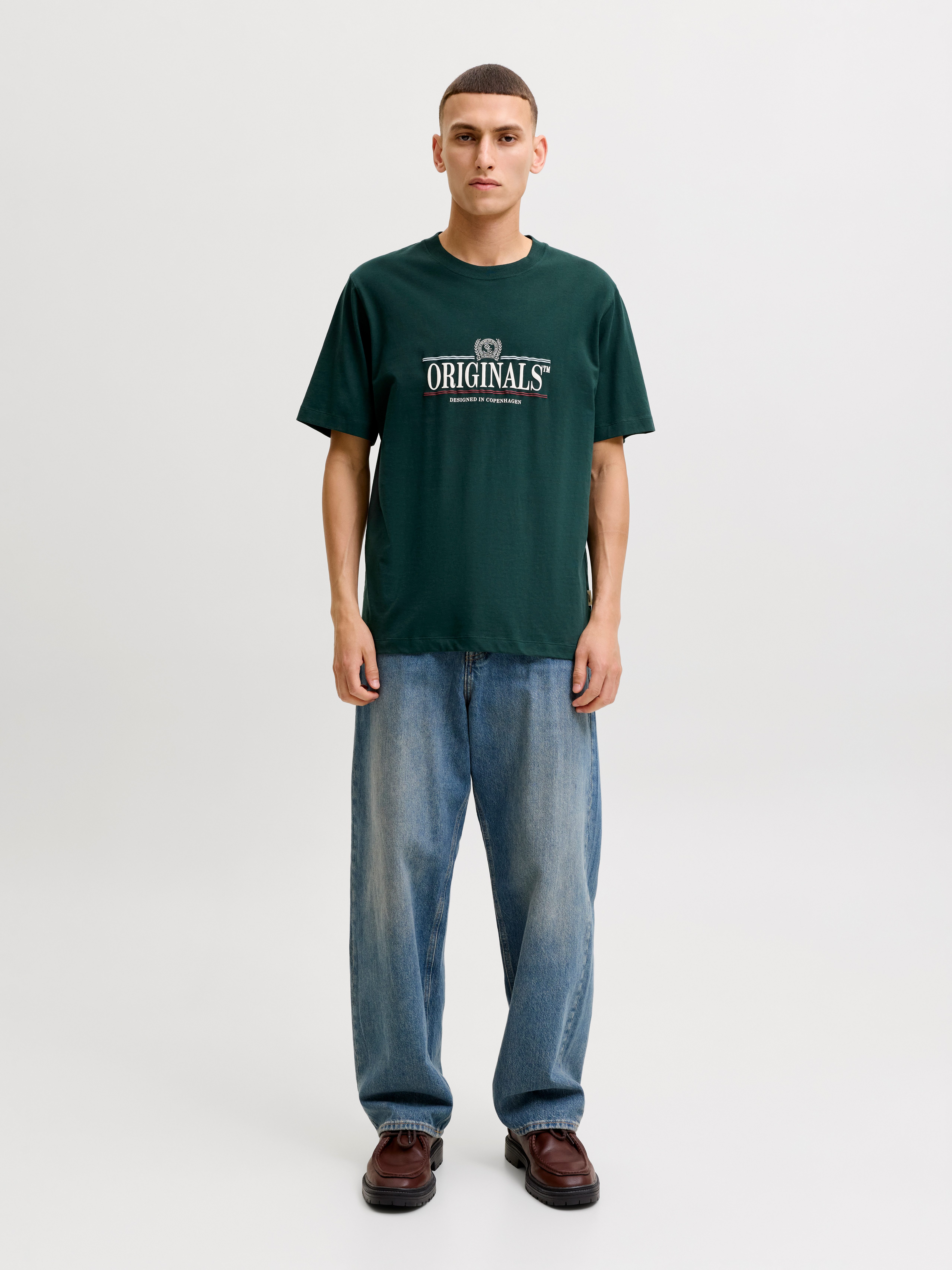 Jack & Jones T-Shirt JORFREDERIKSBERG GRAPHIC BOX TEE SS CN Baumwolle, regular fit – Bild 4 von 5