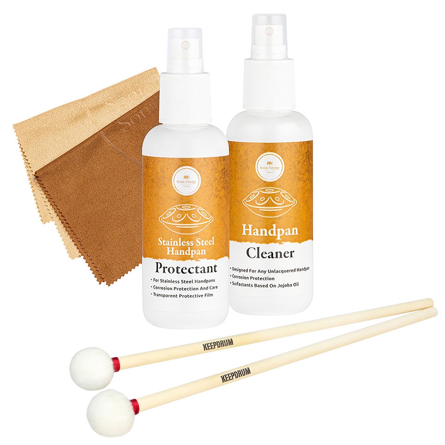 Meinl Sonic Energy Handpan Meinl Sonic Energy Pflegeset SSHPCS mit Schlägel,Reinigungs-Set