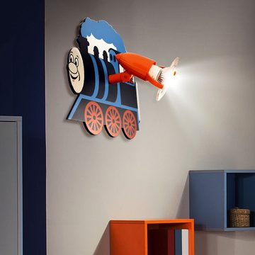 etc-shop Dekolicht, Leuchtmittel nicht inklusive, Wand Leuchte Kinder Zimmer Spot Lampe beweglich Lokomotiven