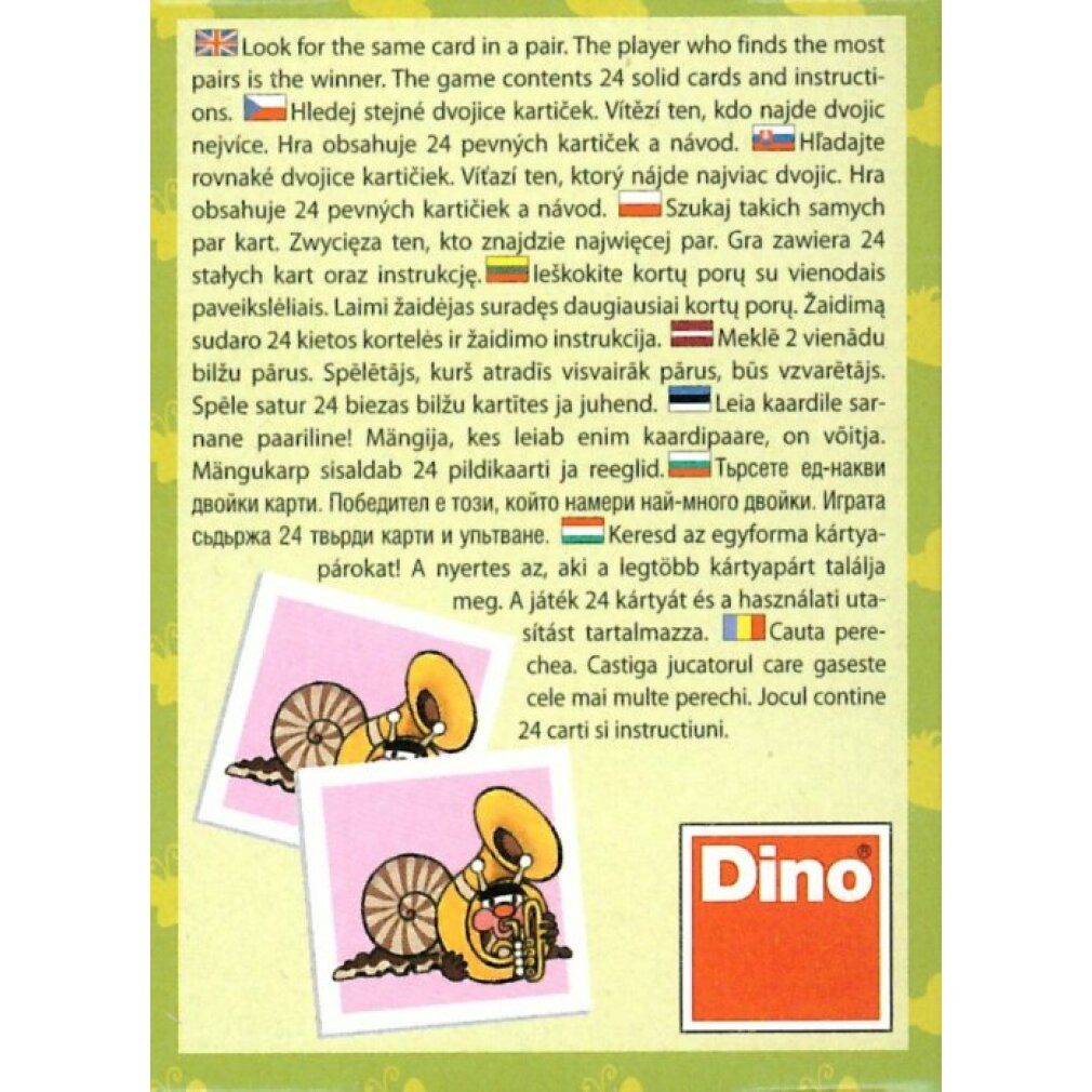 Dino Пазлы DINO Mini-Memory-Spiel mit Maulwurf und Musikinstrumenten, Пазлыteile