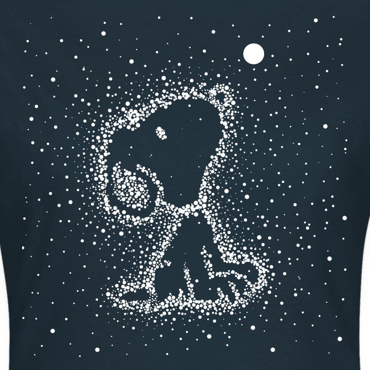 Spreadshirt T-Shirt Peanuts Snoopy Sterne Sternzeichen Frauen T-Shirt (1-tlg) Slim Fit, fällt klein aus