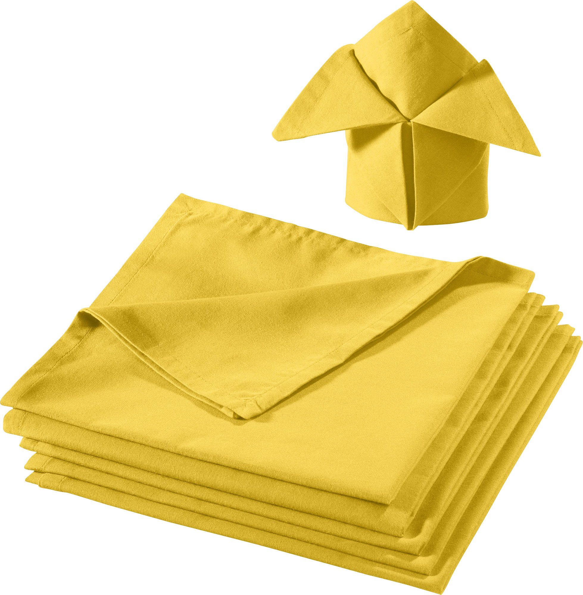 Renova Servietten In Gelb - 240 Stück, Extra Groß (39x39 Cm), 2-lagig