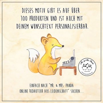 Mr. & Mrs. Panda Mauspad Online Redakteur Leidenschaft - Schwarz - Geschenk, Schenken, Büroaus (1-St), rutschfest