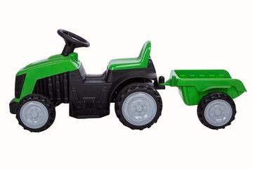Elektro-Kinderauto Traktor mit Anhänger mit Licht vorne