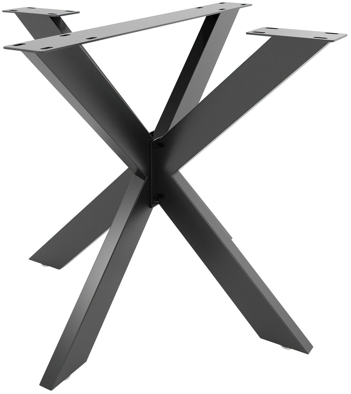 furnicato Tischbein Tischbeine Biloxi 85x85x71 cm schwarz